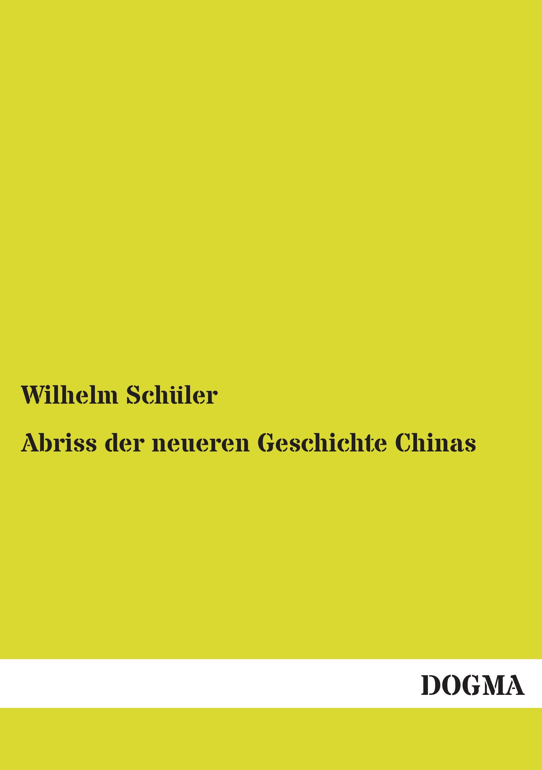 Vorderes Coverbild Abriss der neueren Geschichte Chinas