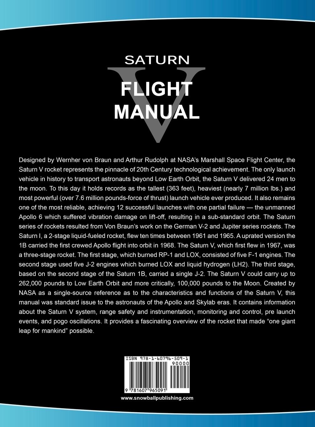 Rückseitencover Saturn V Flight Manual
