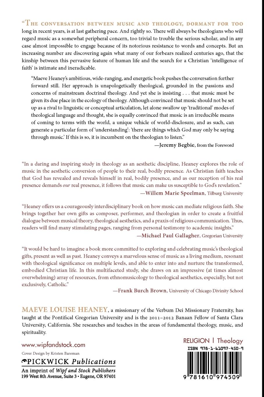 Rückseitencover Music as Theology