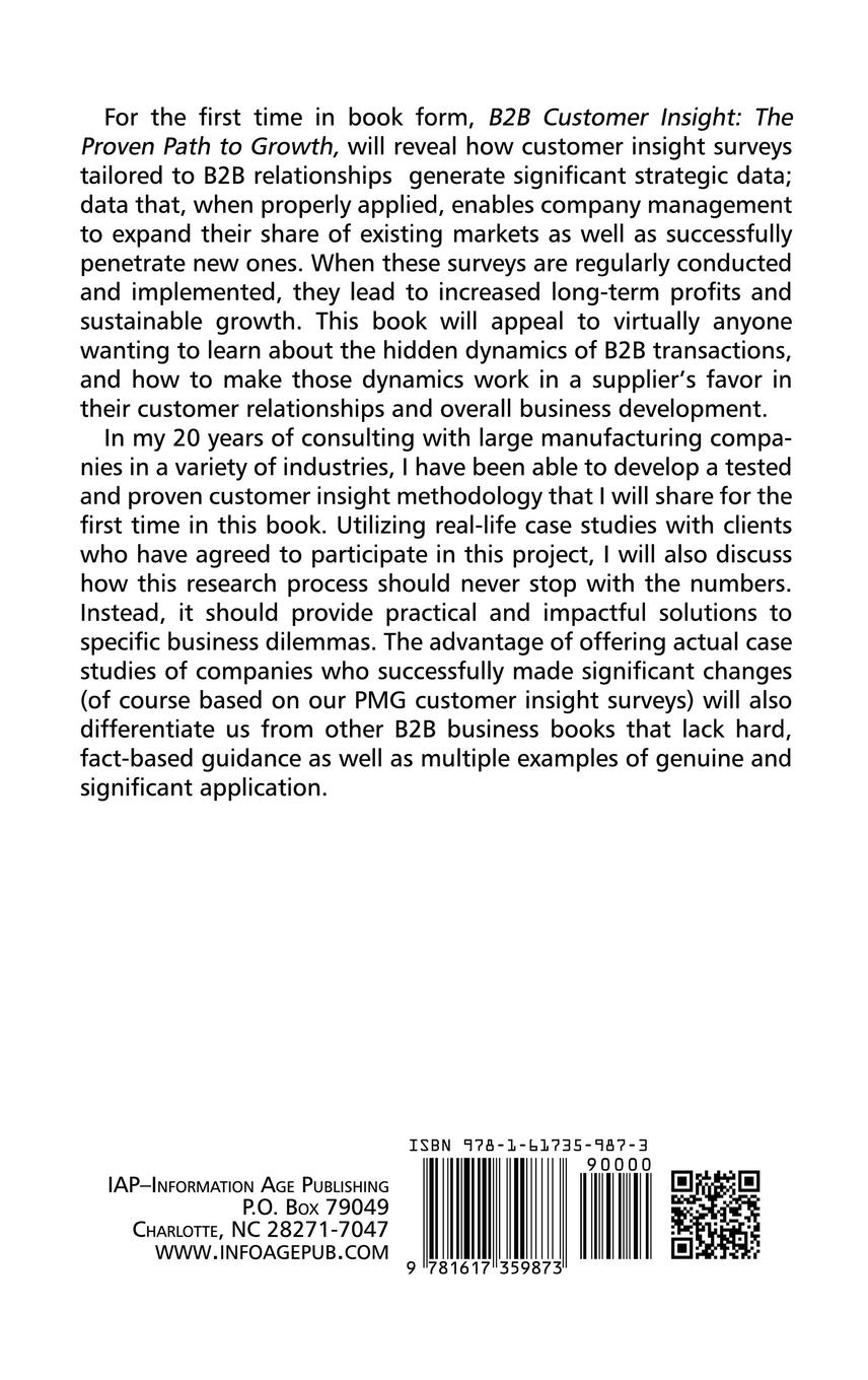 Rückseitencover B2B Customer Insight