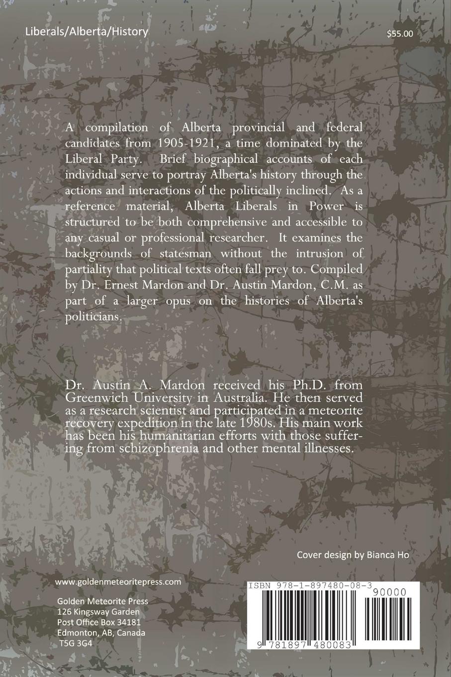 Rückseitencover The Liberals in Power in Alberta 1905-1921