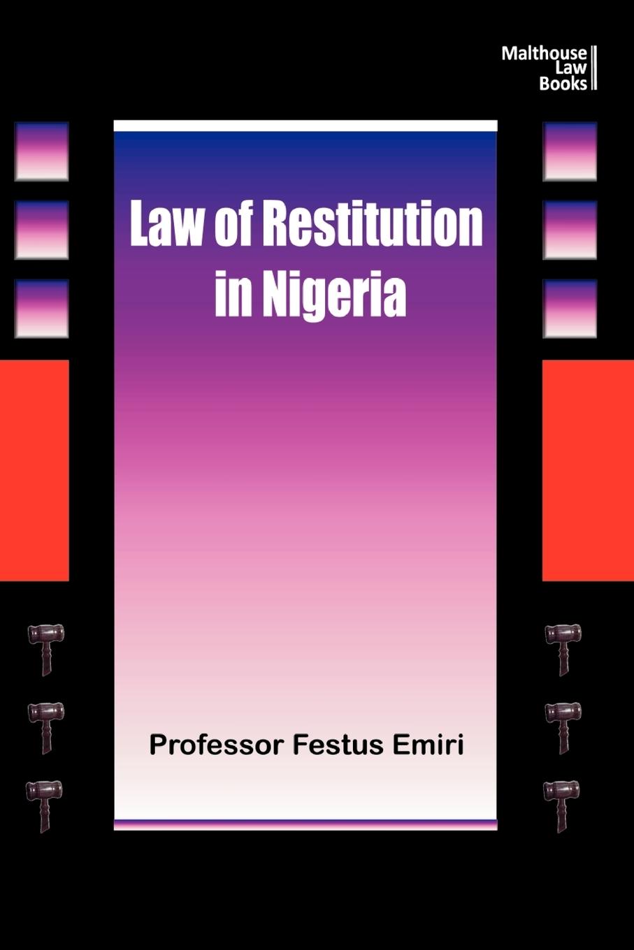 Vorderes Coverbild The Law of Restitution in Nigeria