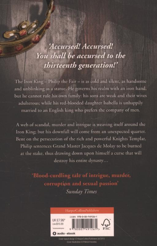 Rückseitencover The Accursed Kings 01. The Iron King