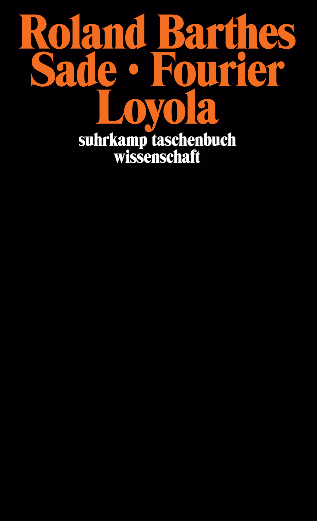 Vorderes Coverbild Sade Fourier Loyola