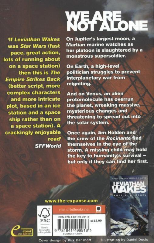 Rückseitencover The Expanse 02. Caliban's War