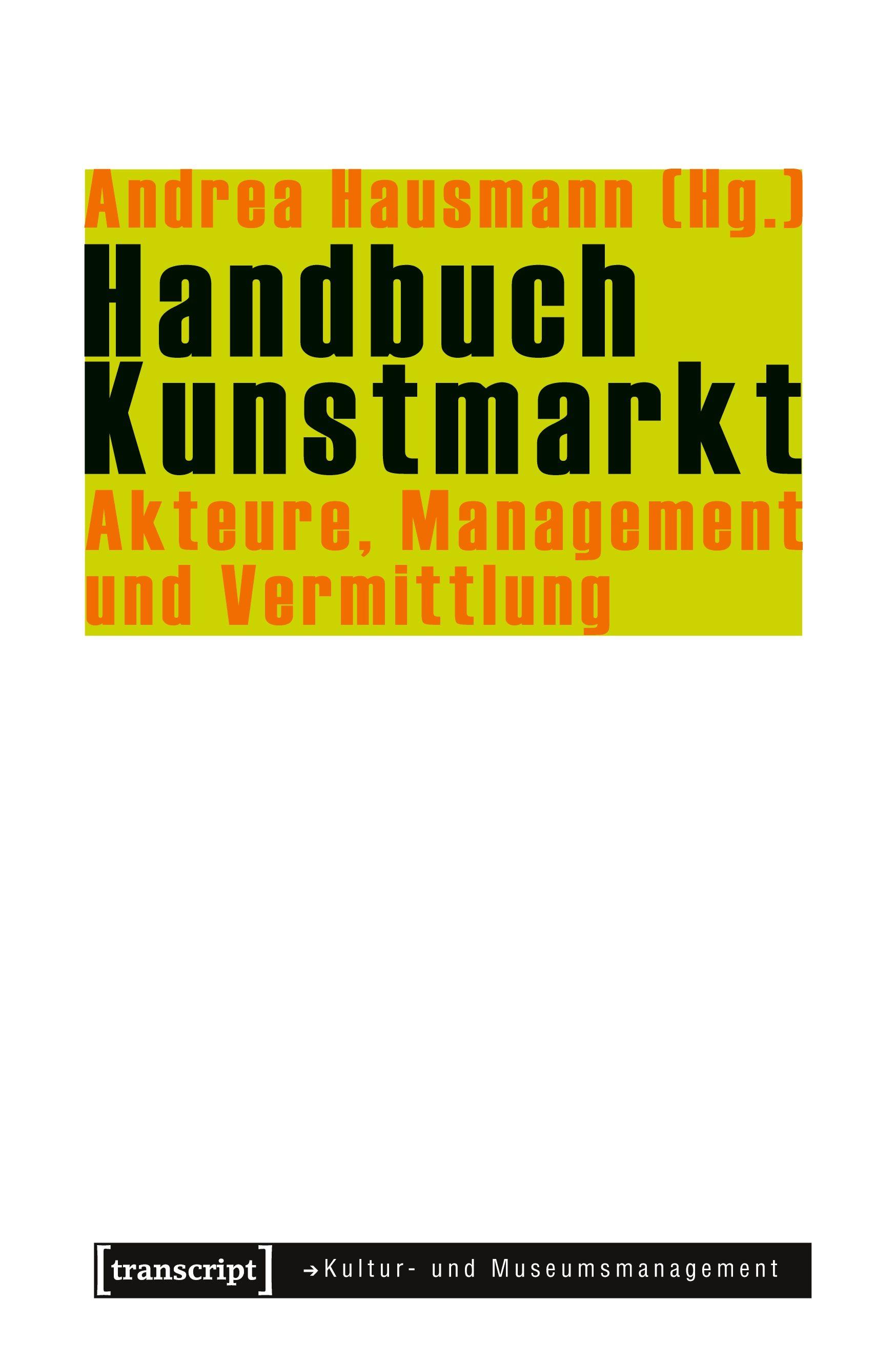 Vorderes Coverbild Handbuch Kunstmarkt