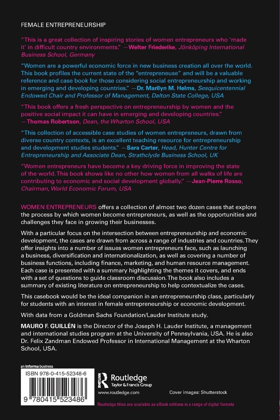 Rückseitencover Women Entrepreneurs