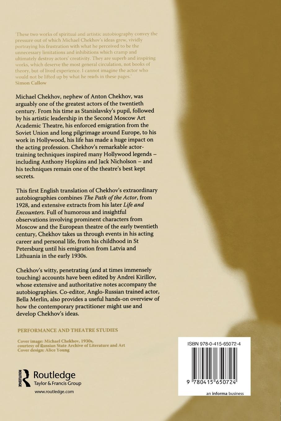 Rückseitencover The Path Of The Actor