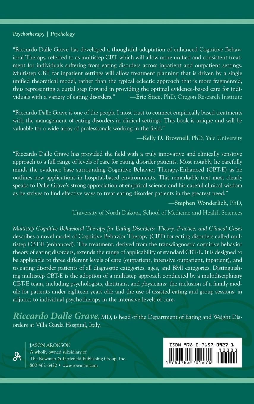 Rückseitencover Multistep Cognitive Behavioral Therapy for Eating Disorders
