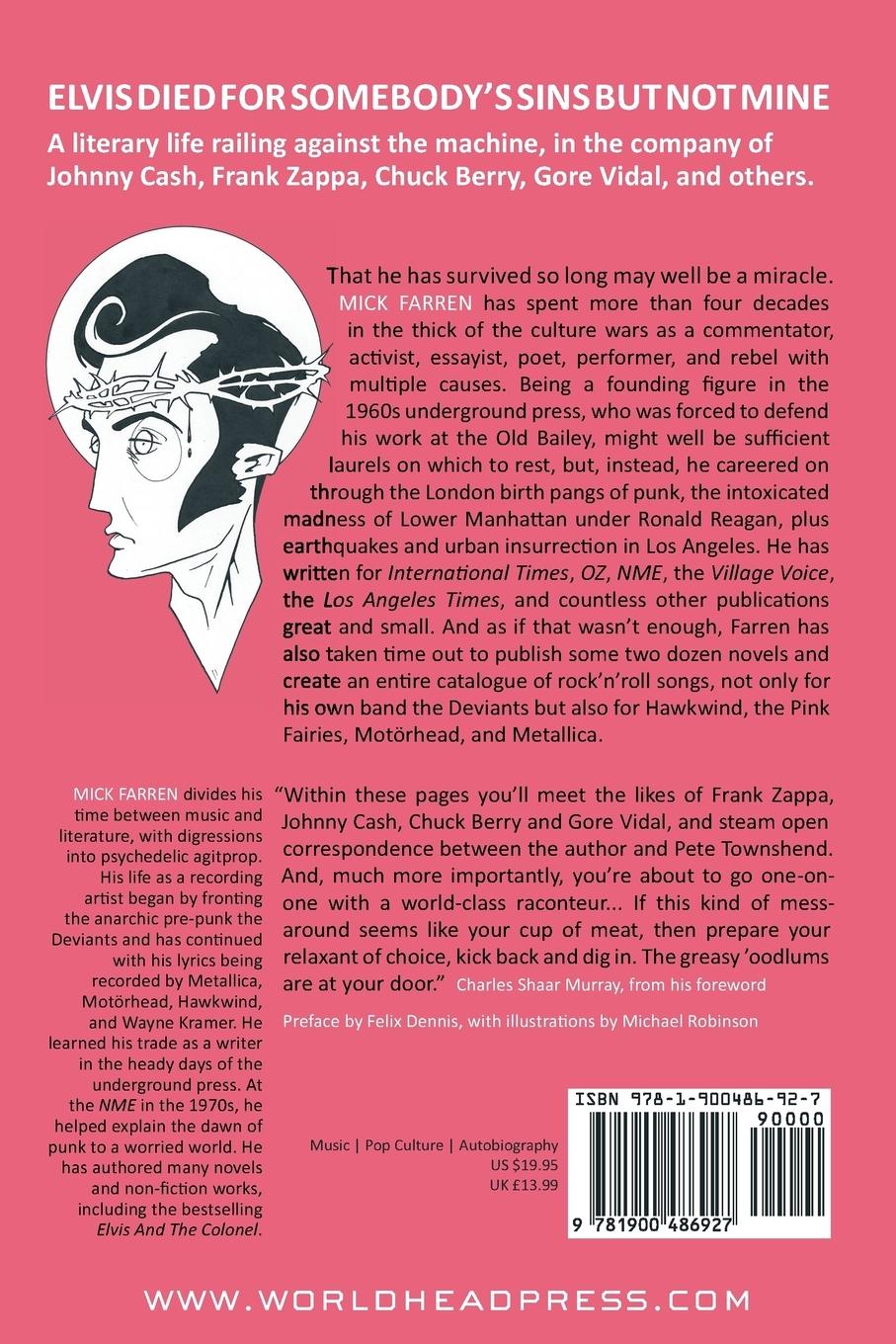 Rückseitencover Elvis Died for Somebody's Sins But Not Mine