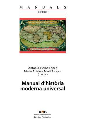 Vorderes Coverbild Manual d'història moderna universal