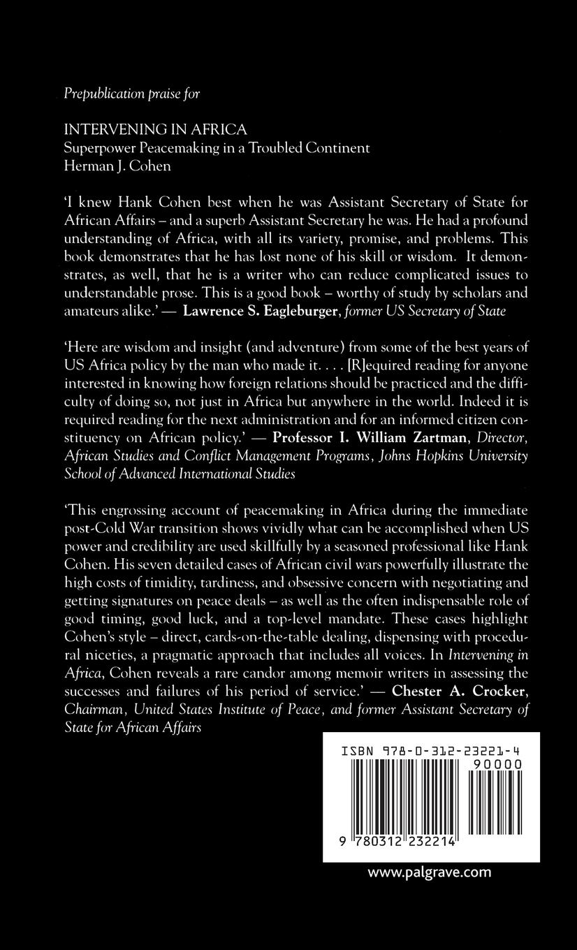 Rückseitencover Intervening in Africa