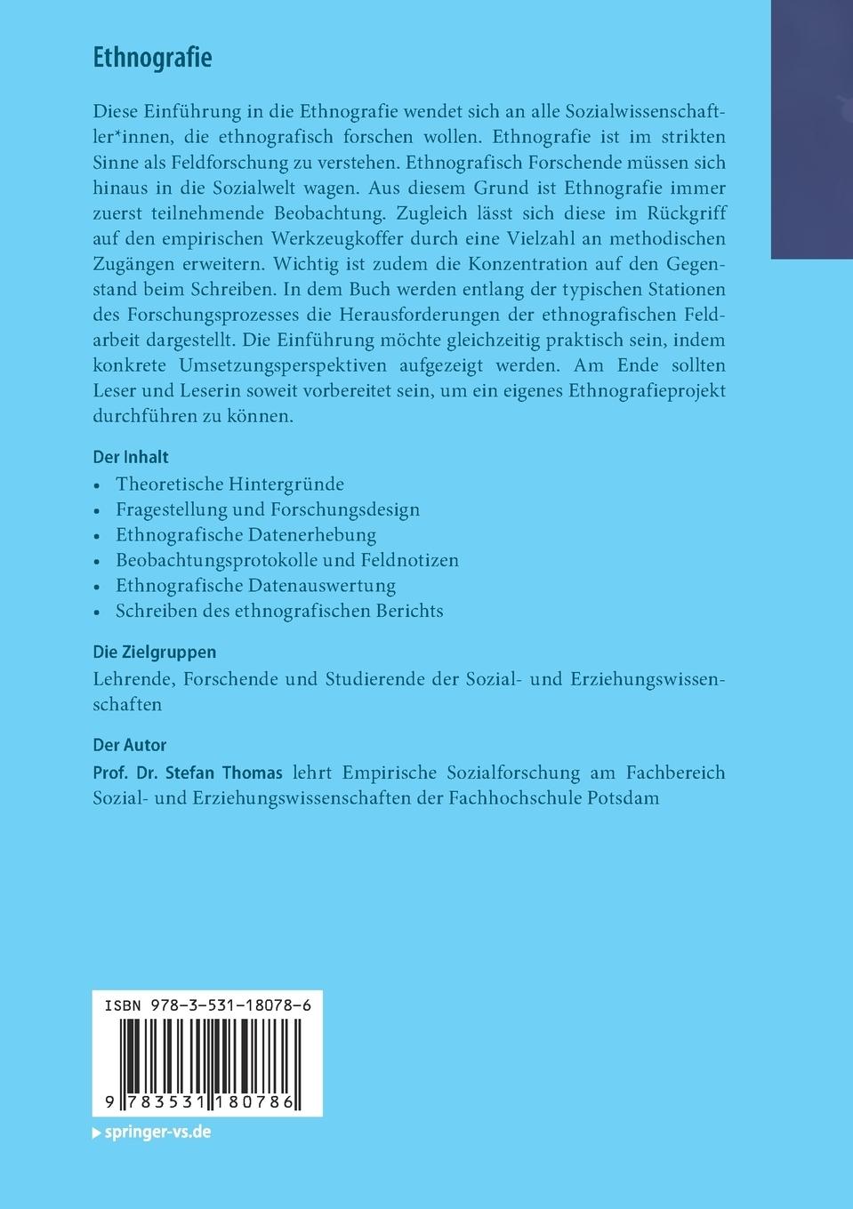 Rückseitencover Ethnografie