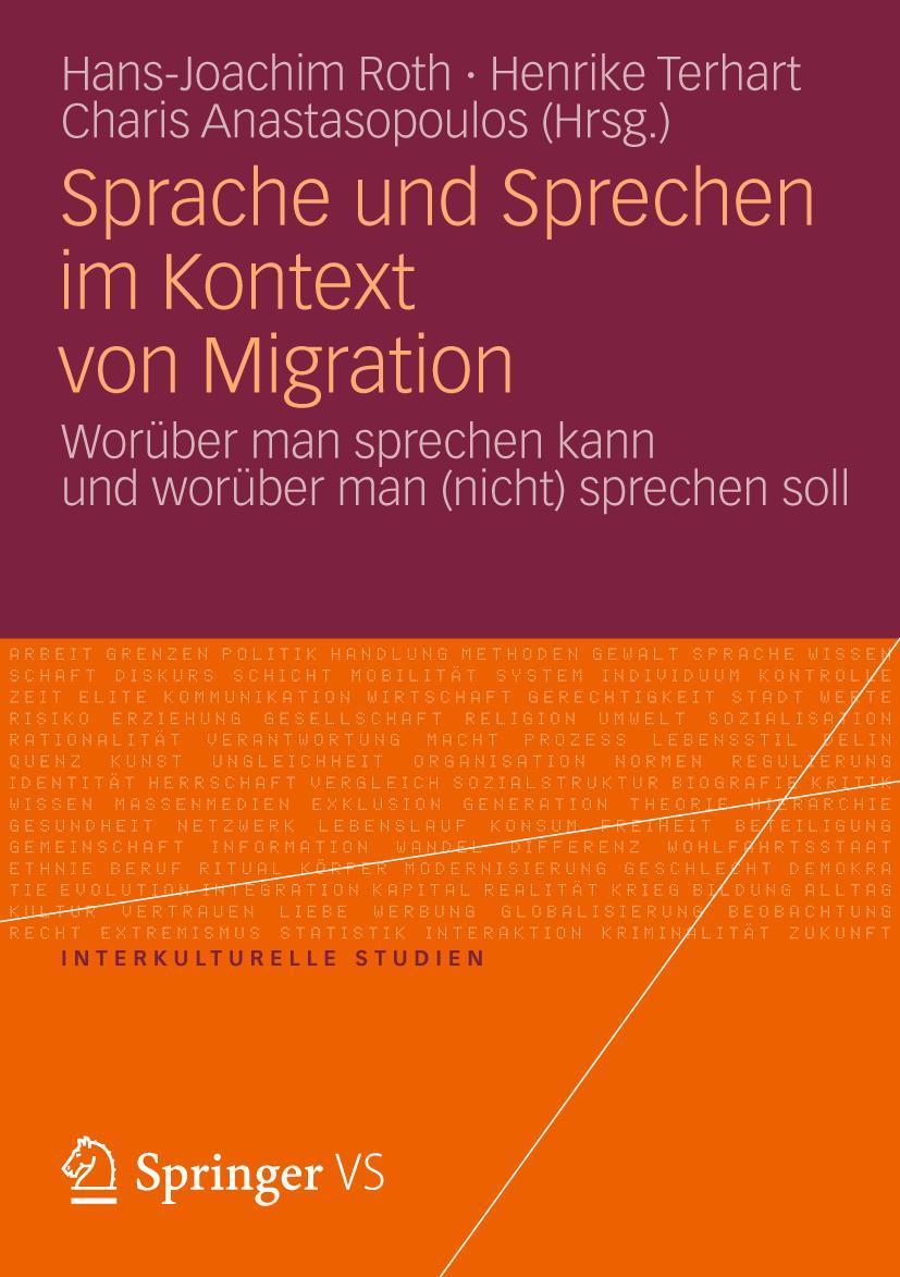 Vorderes Coverbild Sprache und Sprechen im Kontext von Migration