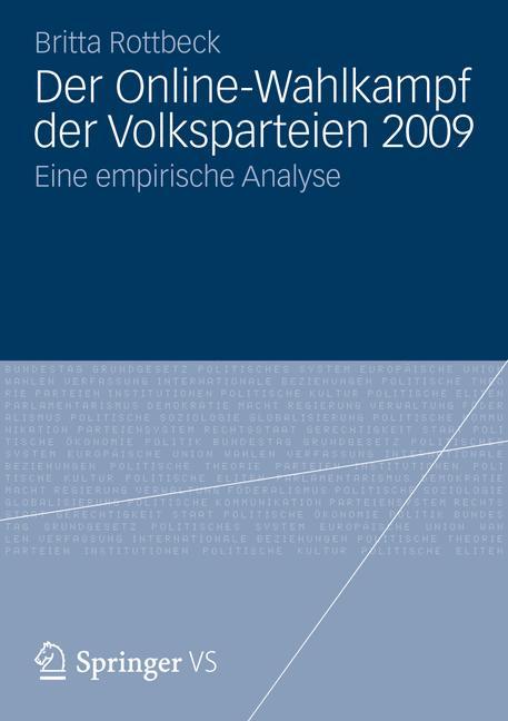 Vorderes Coverbild Der Online-Wahlkampf der Volksparteien 2009