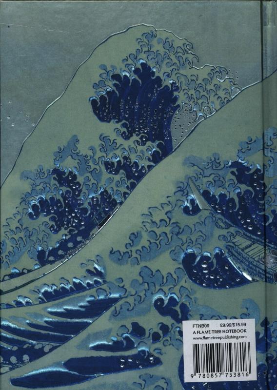 Rückseitencover Hokusai: The Great Wave (Foiled Journal)