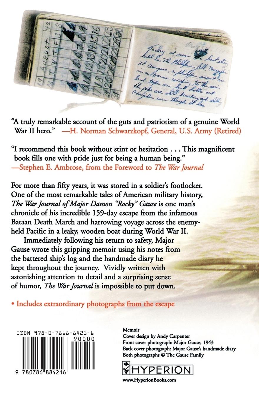 Rückseitencover The War Journal of Major Damon Rocky Gause