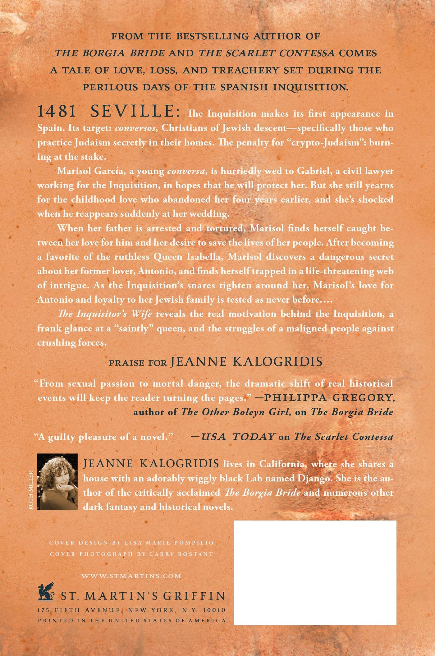 Rückseitencover INQUISITOR'S WIFE