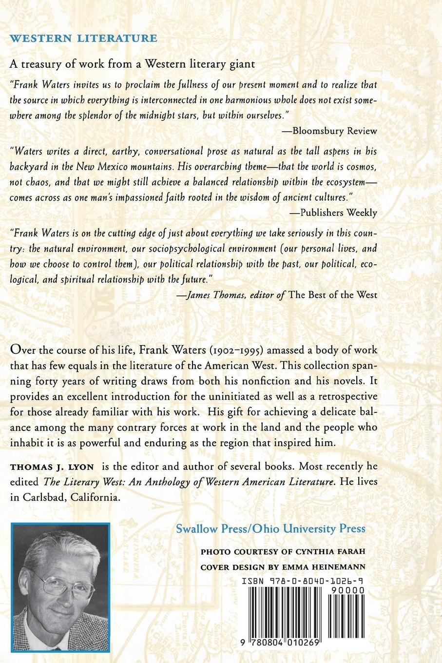 Rückseitencover A Frank Waters Reader