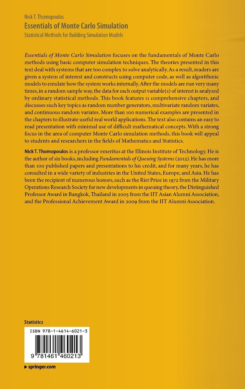 Rückseitencover Essentials of Monte Carlo Simulation