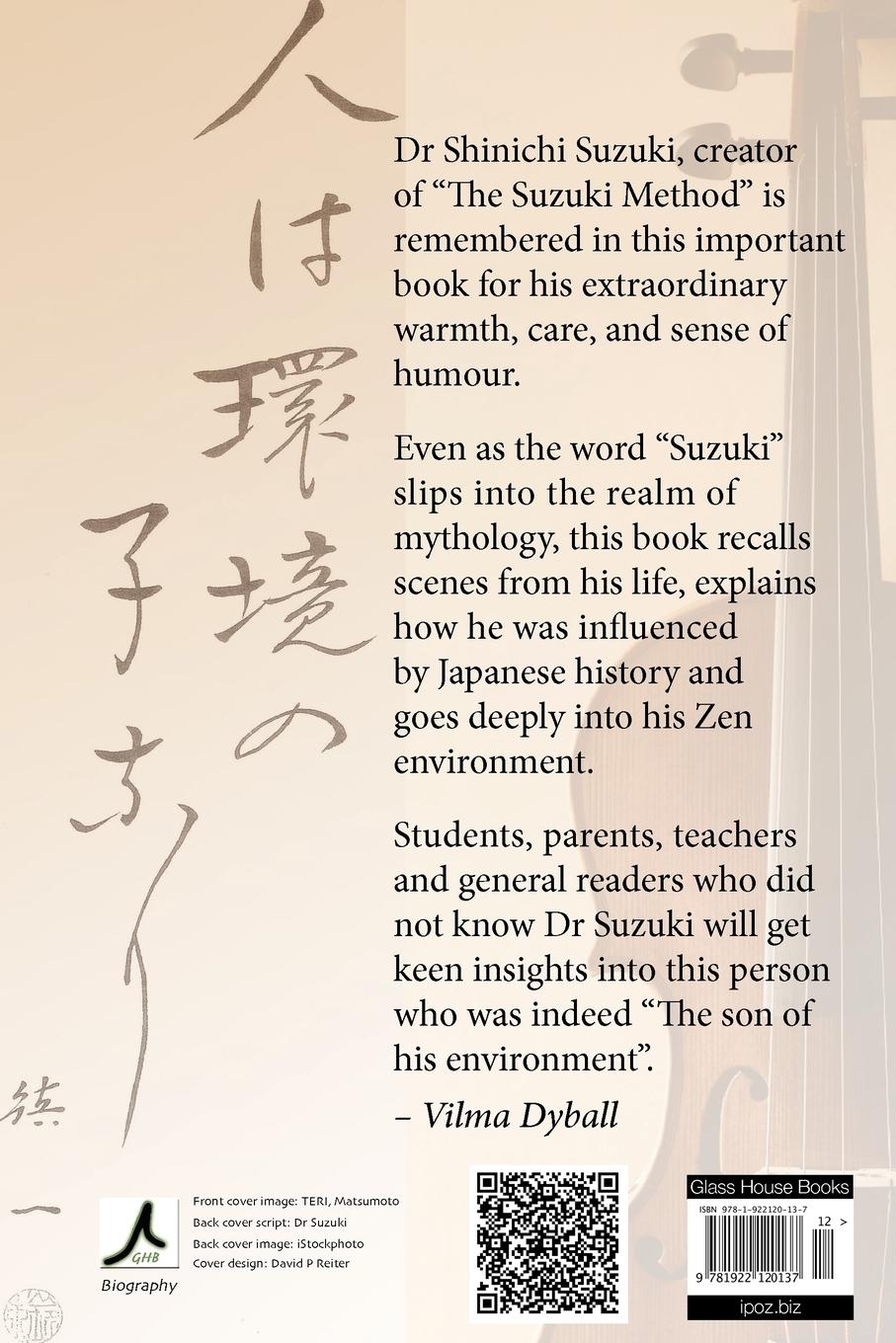 Rückseitencover Memories of Dr Shinichi Suzuki