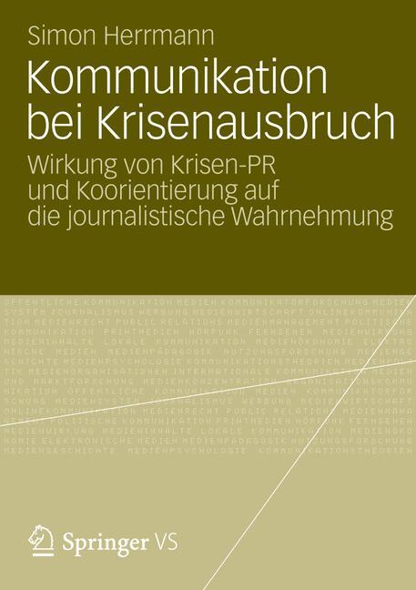 Vorderes Coverbild Kommunikation bei Krisenausbruch