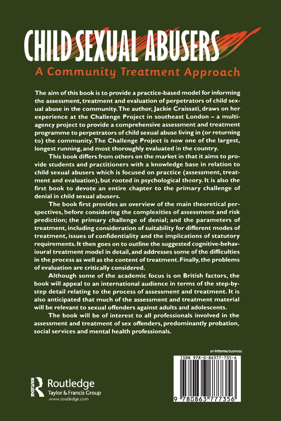 Rückseitencover Child Sexual Abusers