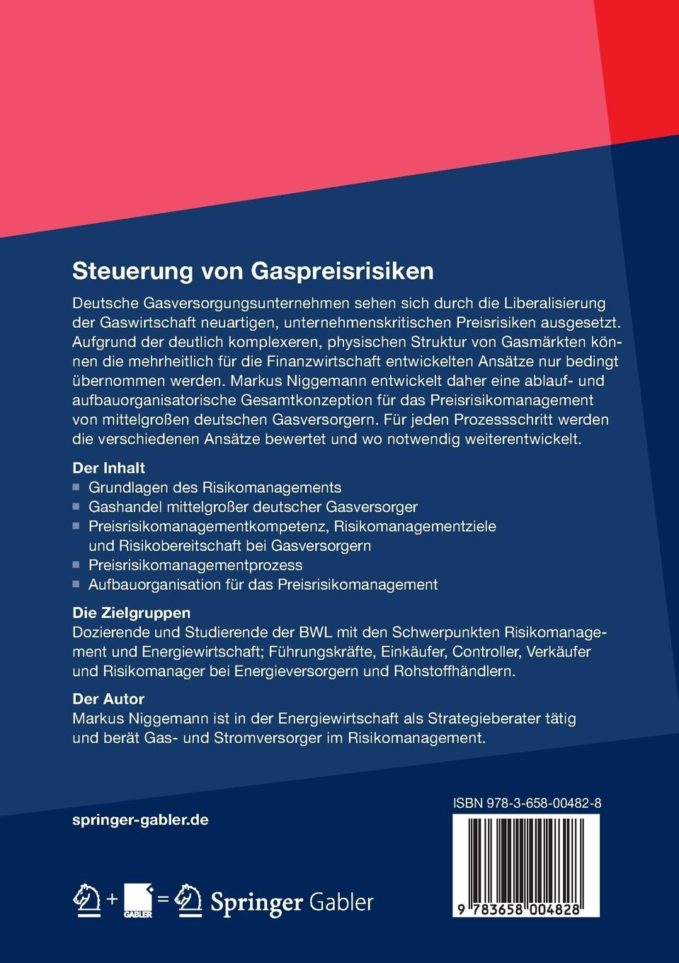 Rückseitencover Steuerung von Gaspreisrisiken