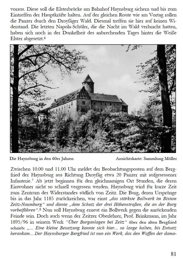 Beispielinhalt (Bild) Der Kampf um Zeitz April 1945