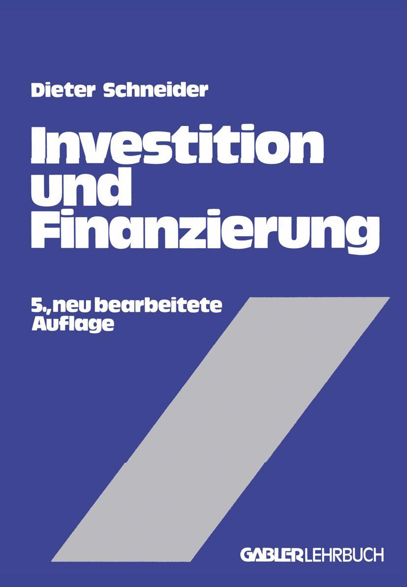 Vorderes Coverbild Investition und Finanzierung
