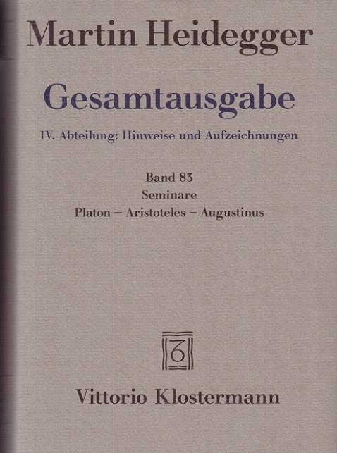 Vorderes Coverbild Gesamtausgabe. 4 Abteilungen / Seminare. Platon - Aristoteles - Augustinus
