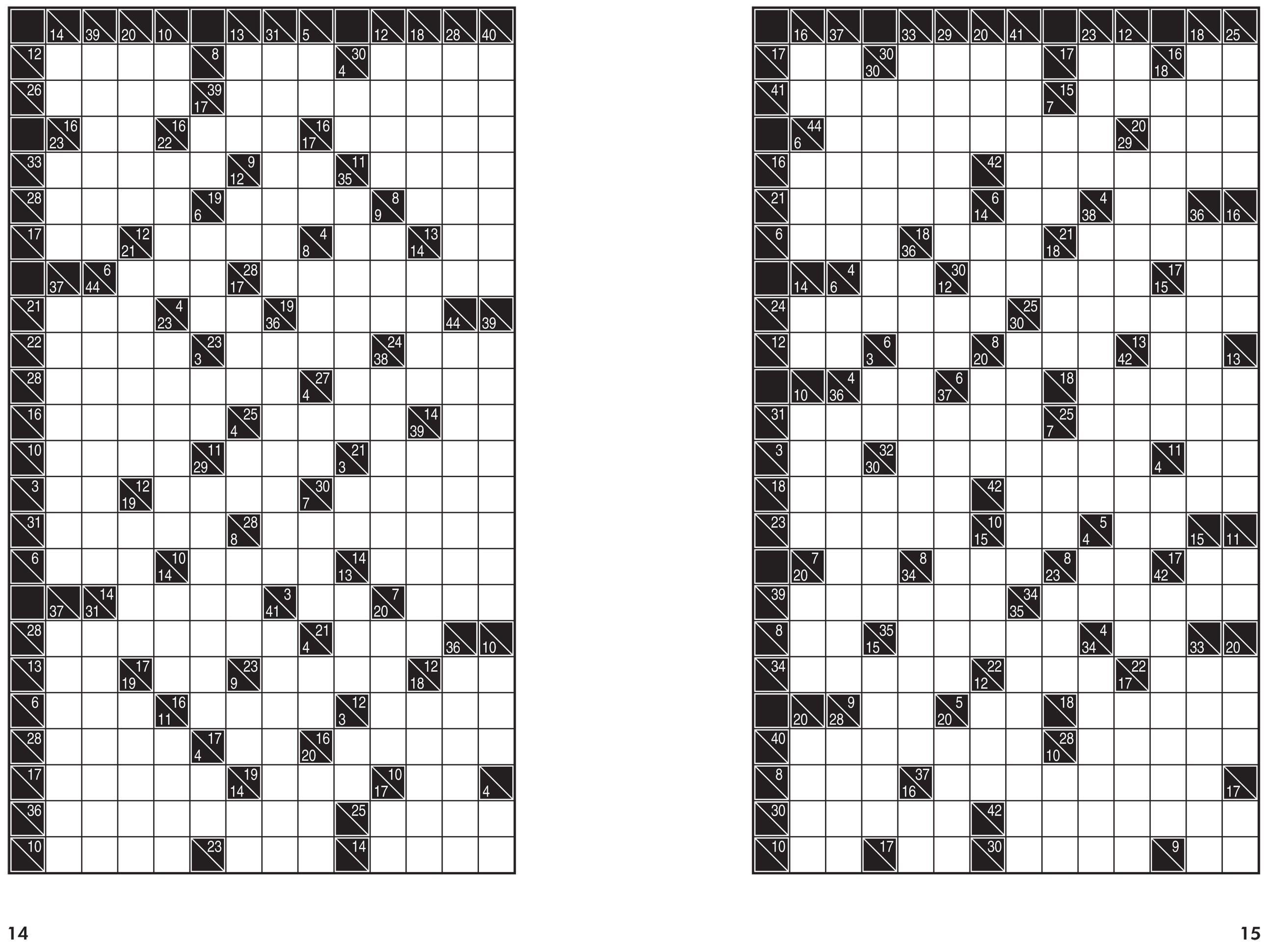 Beispielinhalt (Bild) Kakuro, Level Three
