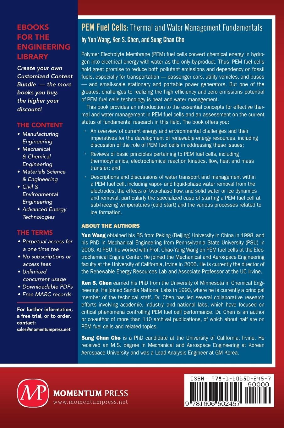 Rückseitencover PEM Fuel Cells