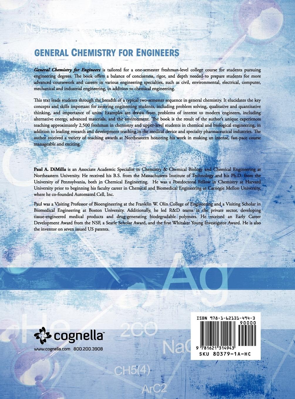 Rückseitencover General Chemistry for Engineers