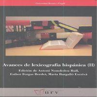 Vorderes Coverbild Avances de lexicografía hispánica, Vol. II