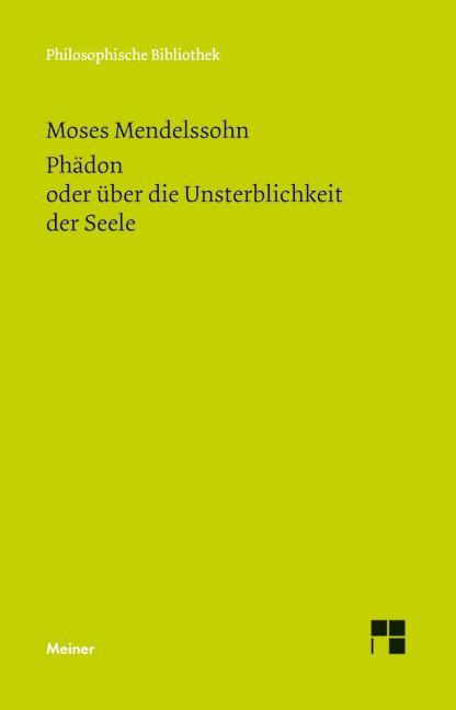 Vorderes Coverbild Phädon oder über die Unsterblichkeit der Seele