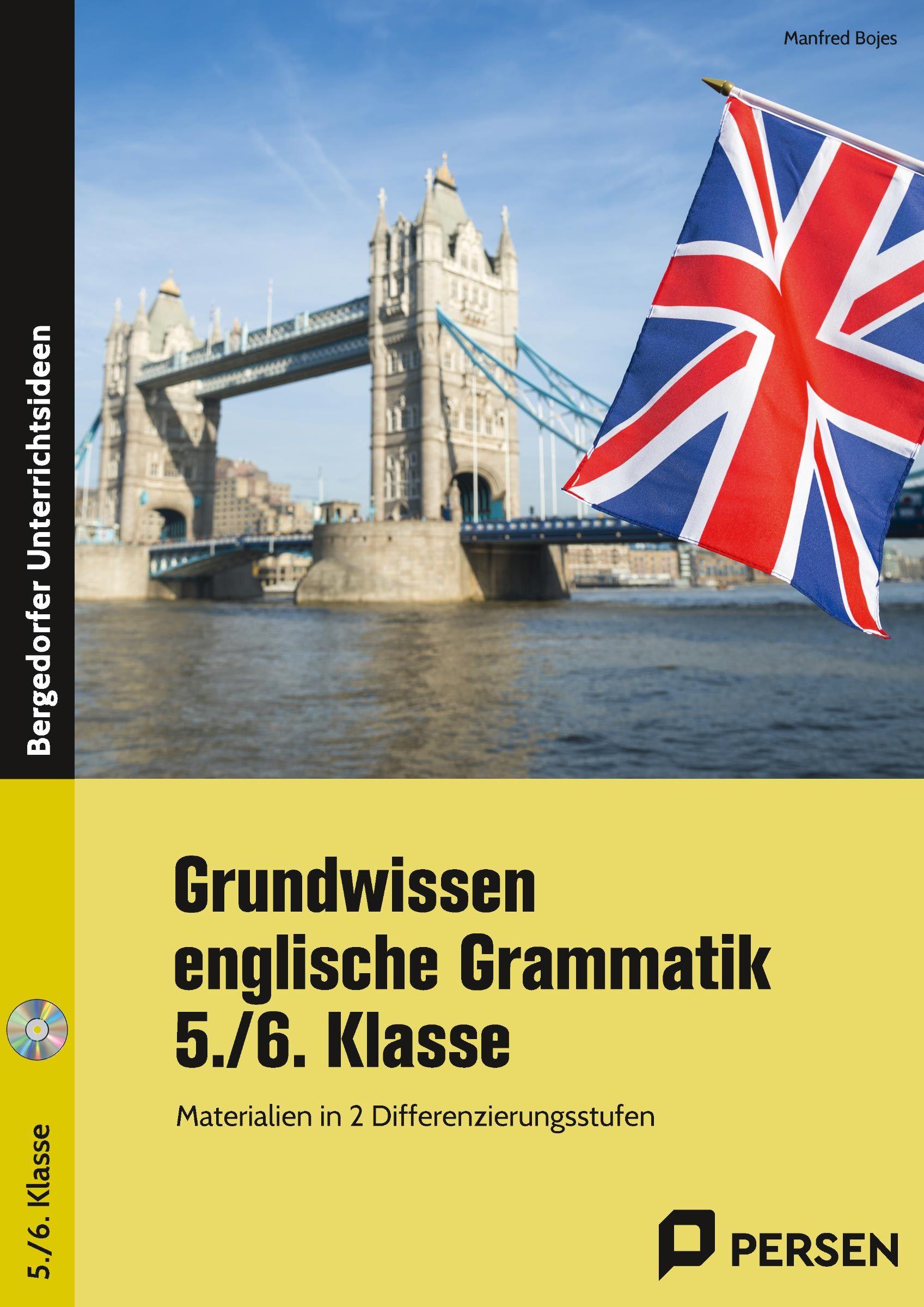 Vorderes Coverbild Grundwissen englische Grammatik - 5./6. Klasse