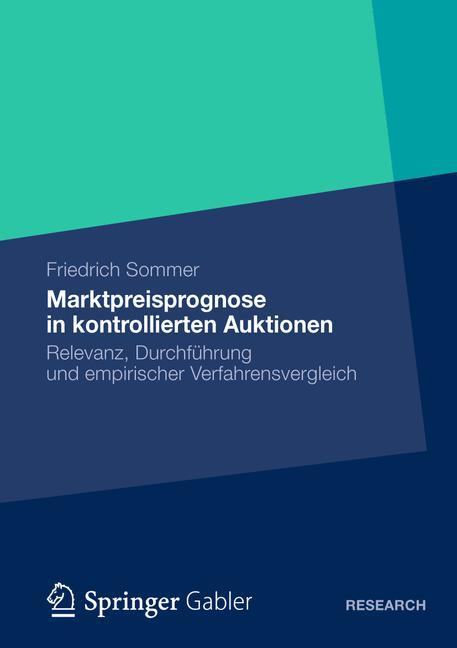 Vorderes Coverbild Marktpreisprognose in kontrollierten Auktionen