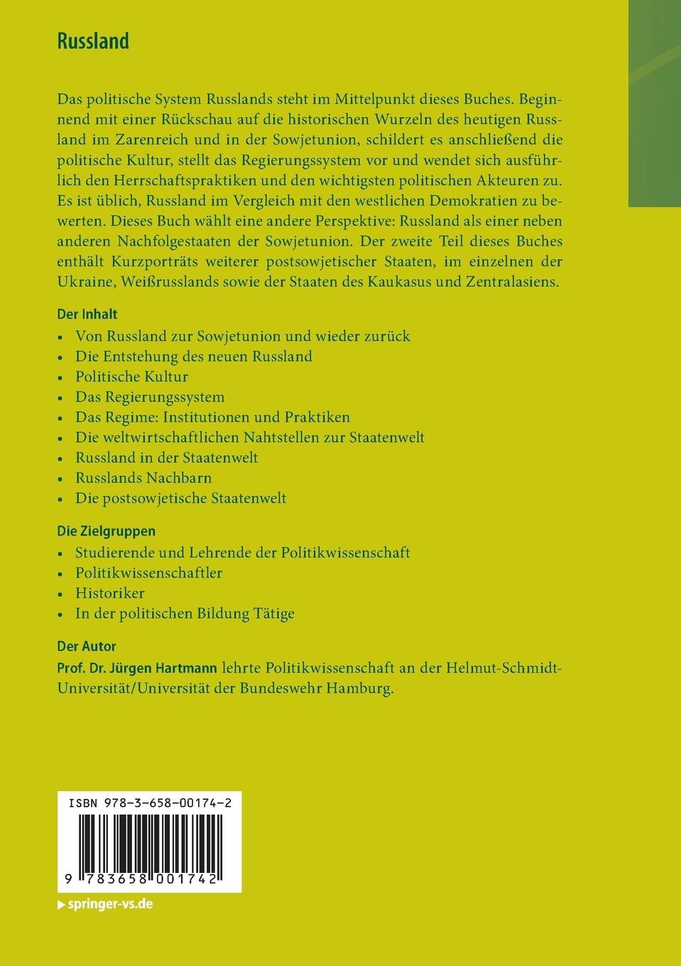 Rückseitencover Russland