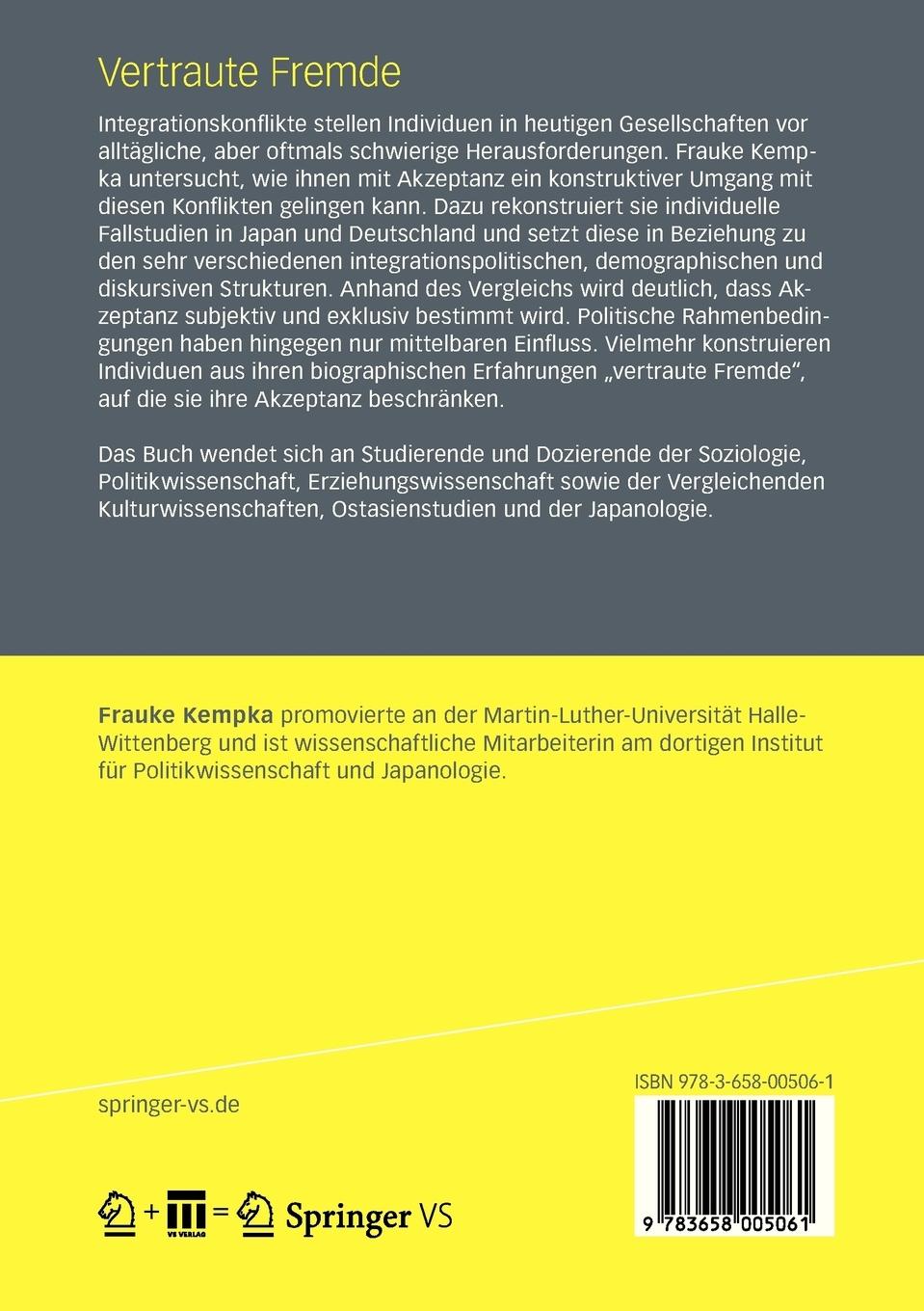 Rückseitencover Vertraute Fremde