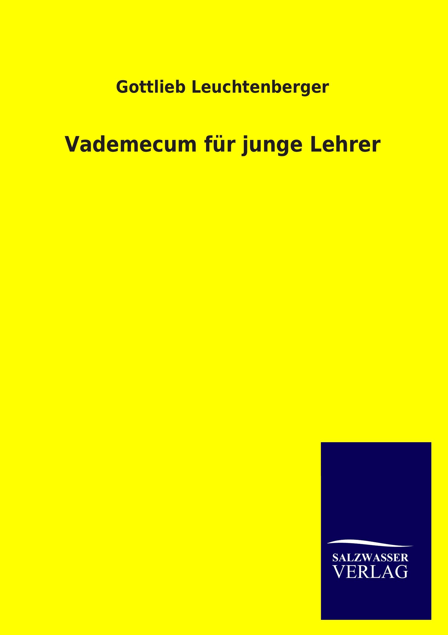 Vorderes Coverbild Vademecum für junge Lehrer