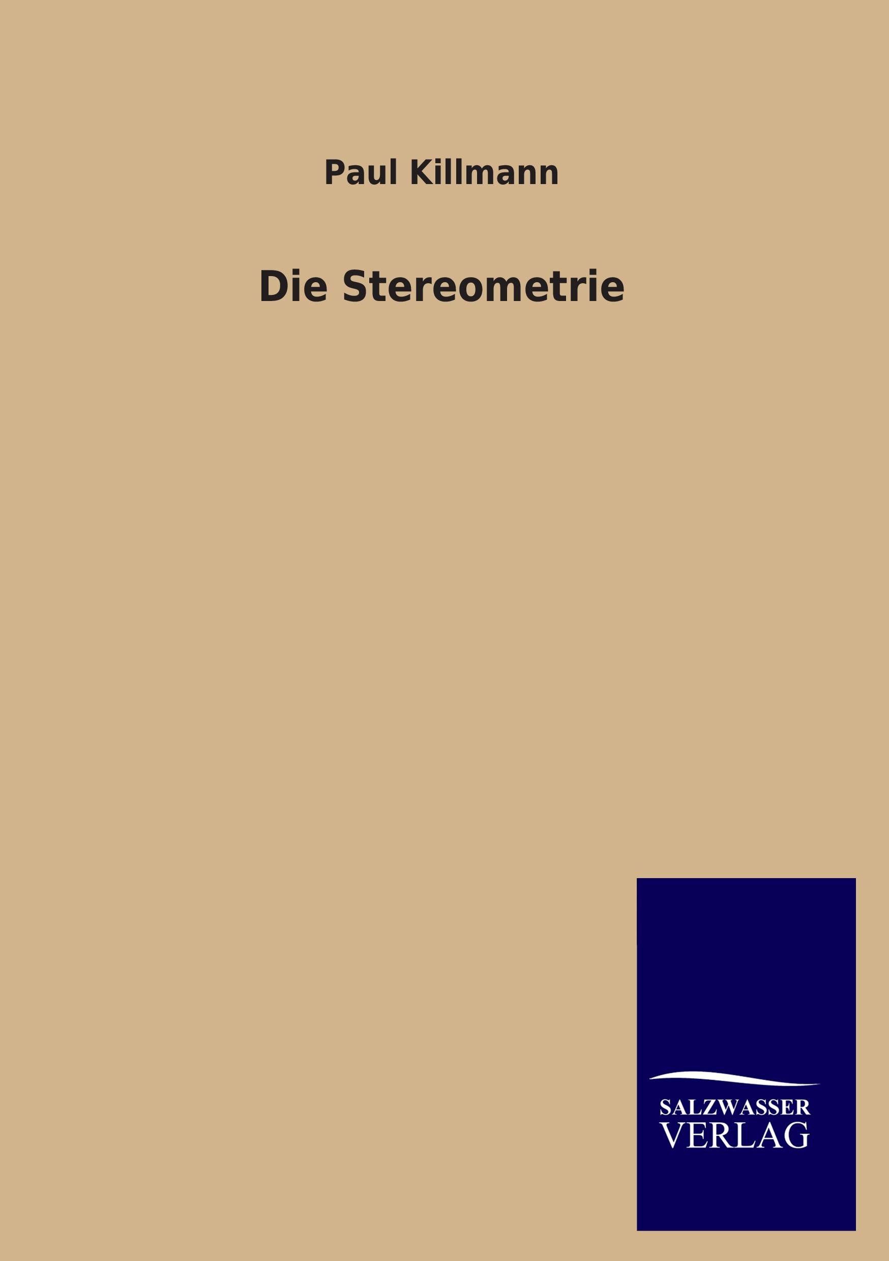 Vorderes Coverbild Die Stereometrie