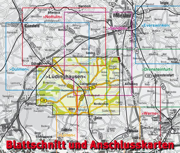Rückseitencover Lüdinghausen & Seppenrade, KVplan, Radkarte/Freizeitkarte/Stadtplan, 1:25.000 / 1:15.000 / 1:7.500