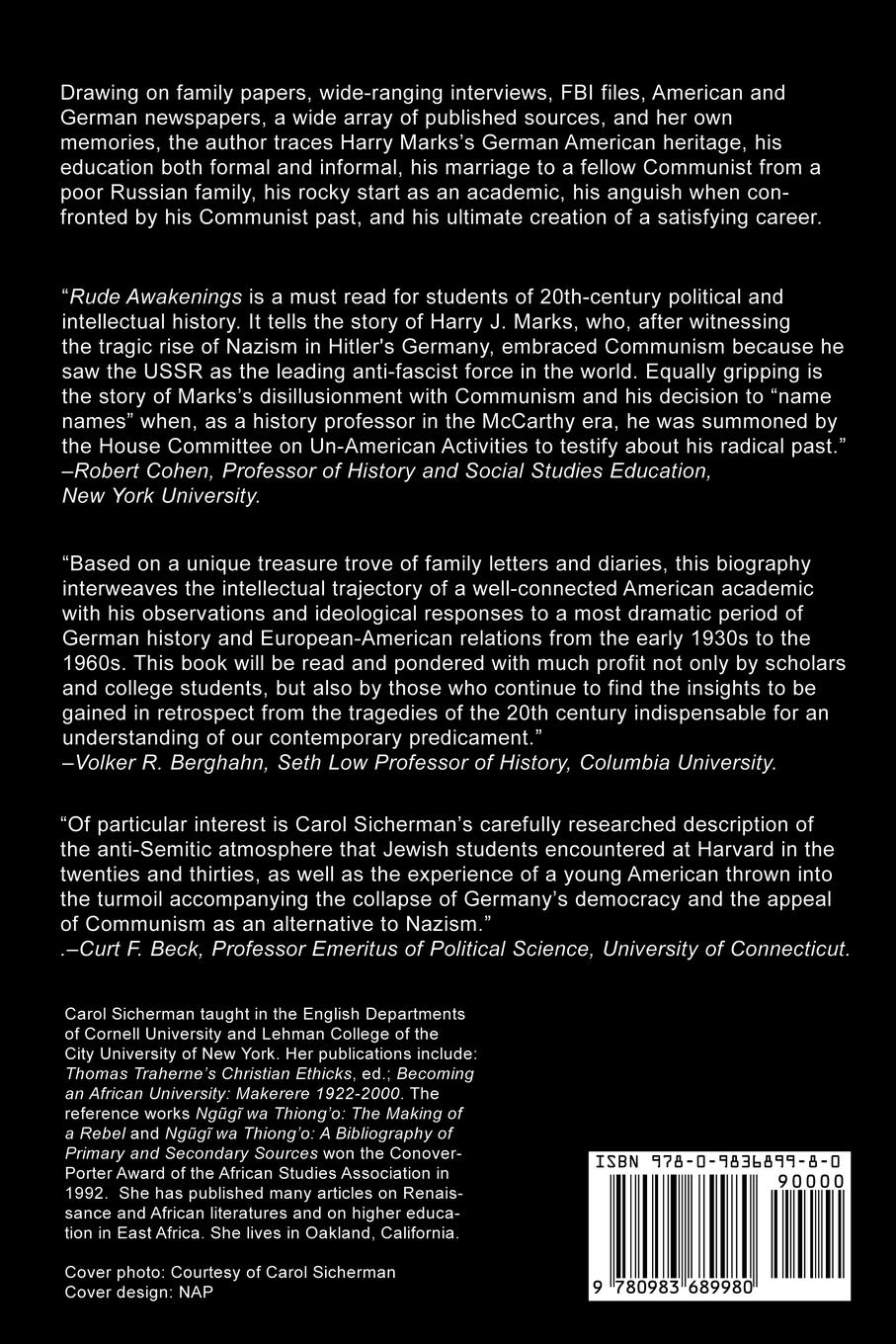 Rückseitencover Rude Awakenings