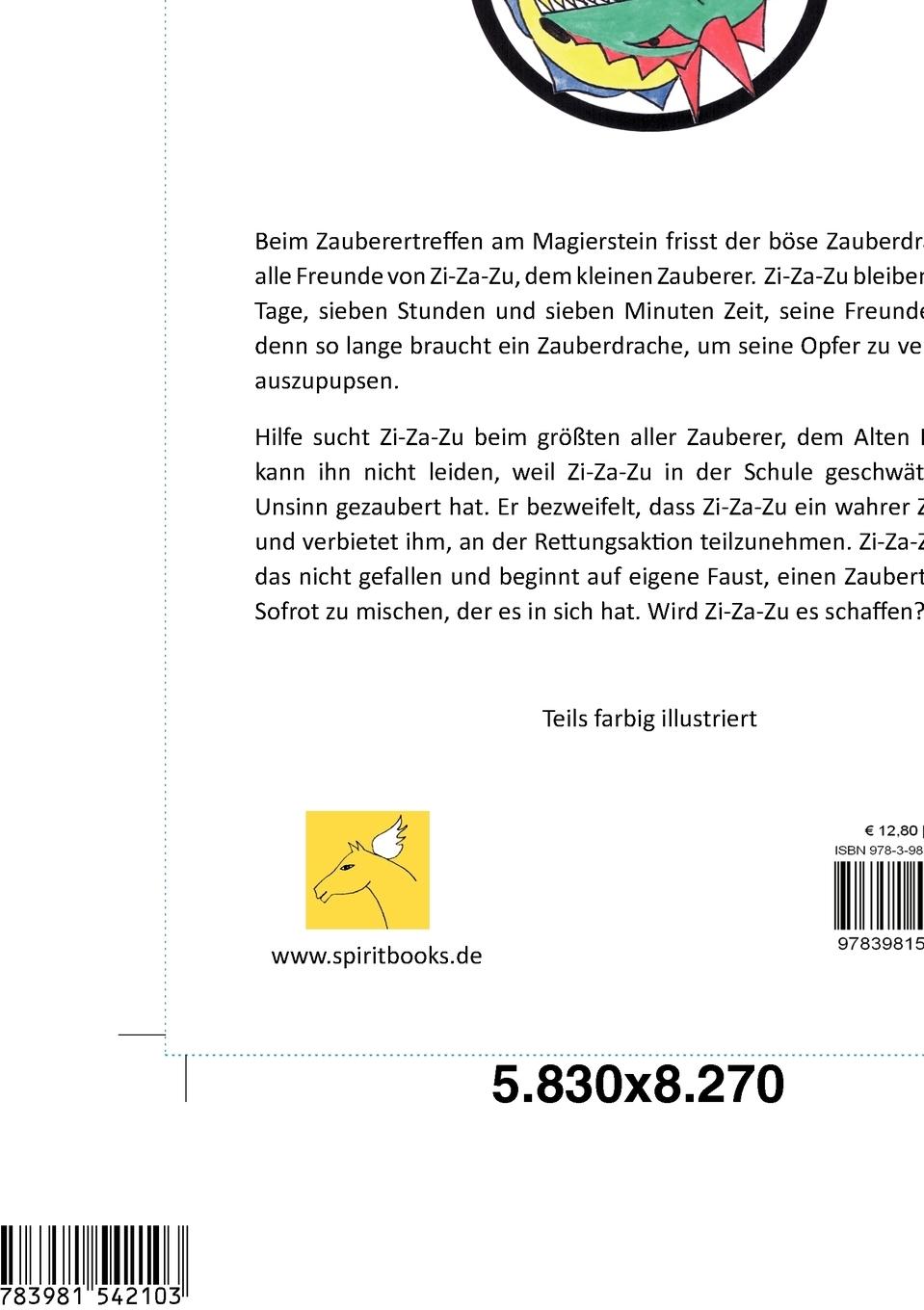 Rückseitencover Zi-Za-Zu und der Zauberdrache