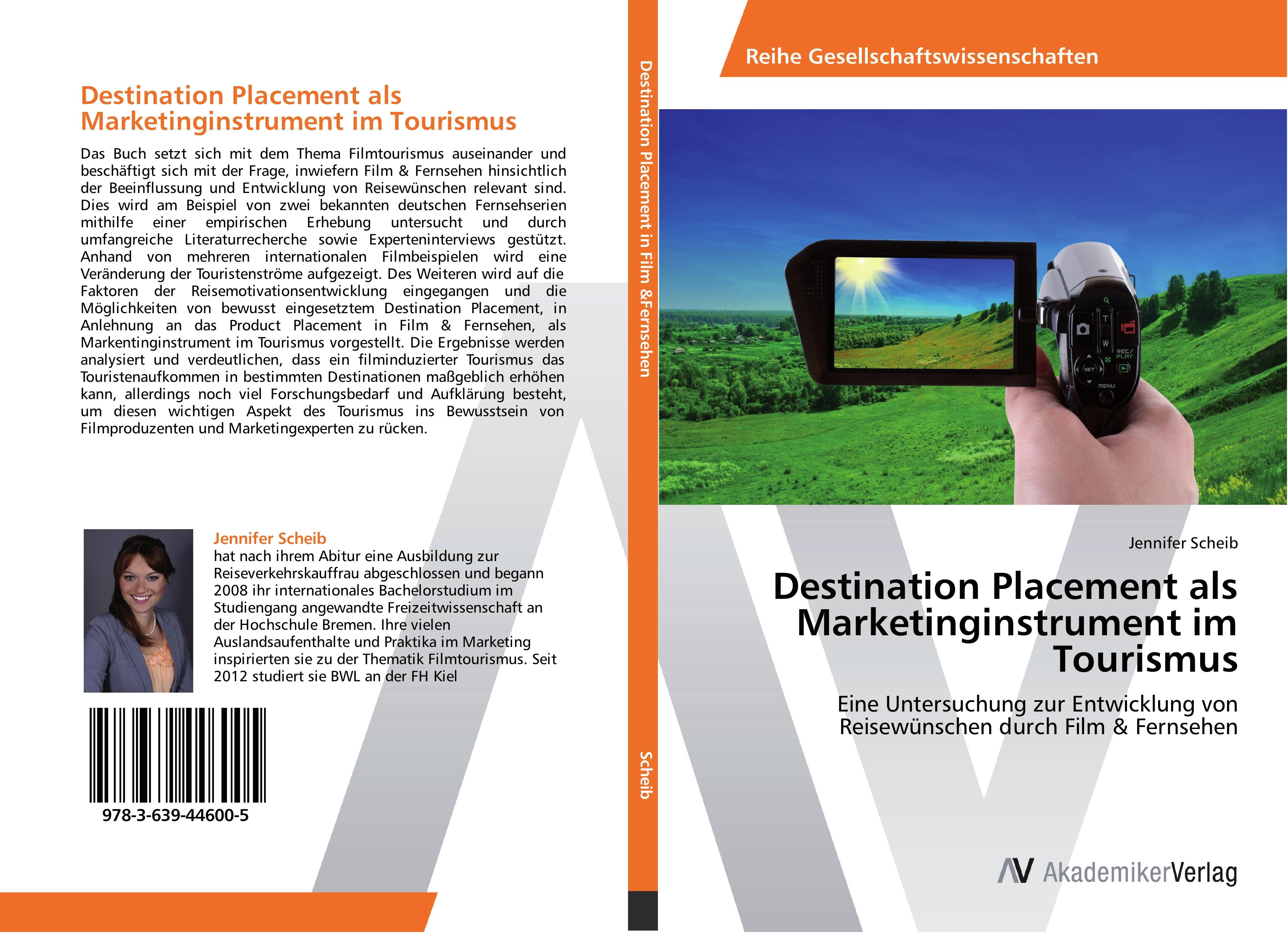 Vorderes Coverbild Destination Placement als Marketinginstrument im Tourismus