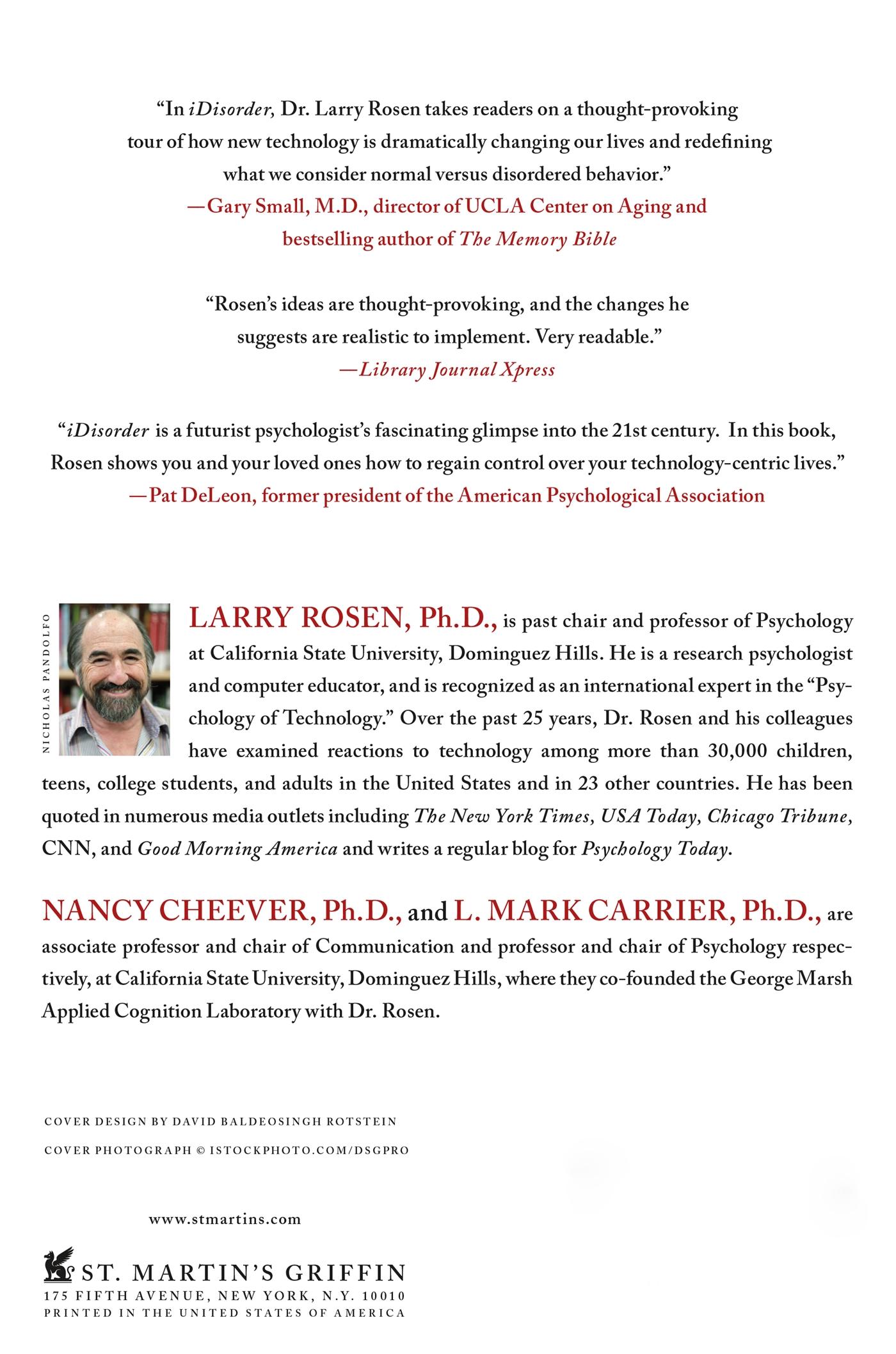 Rückseitencover iDisorder