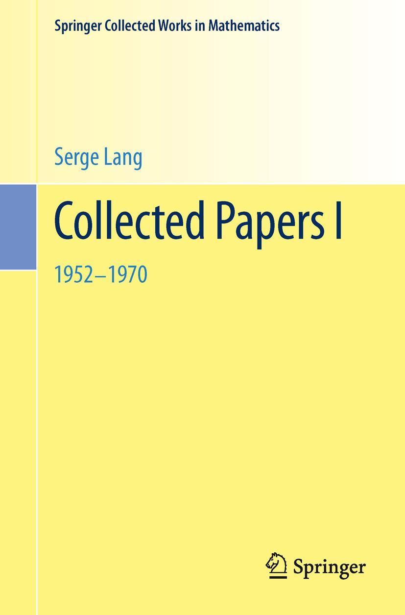 Vorderes Coverbild Collected Papers I
