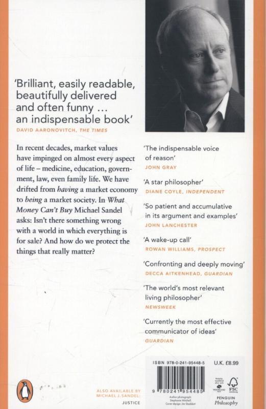 Rückseitencover What Money Can't Buy