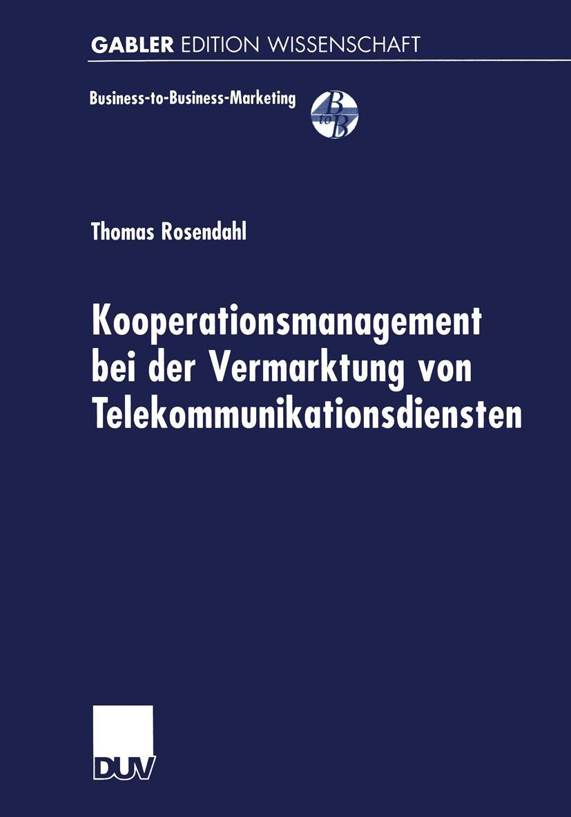Vorderes Coverbild Kooperationsmanagement bei der Vermarktung von Telekommunikationsdiensten
